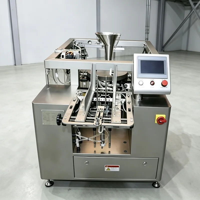 回転式スタンドアップパウチ包装機 8 ステーション大型